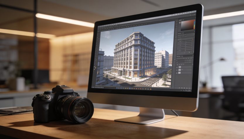 La evolución tecnológica en la visualización arquitectónica mediante el render y la fotografía